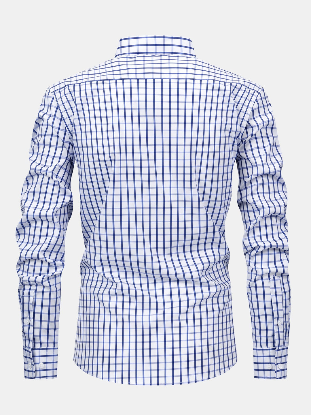 Chemise à carreaux à manches longues avec boutons