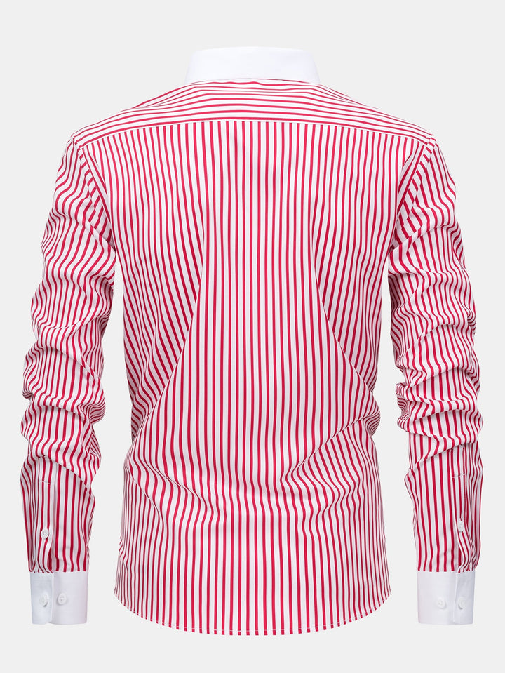 Chemise Winchester rayée infroissable & Pantalon fuselé slim fit
