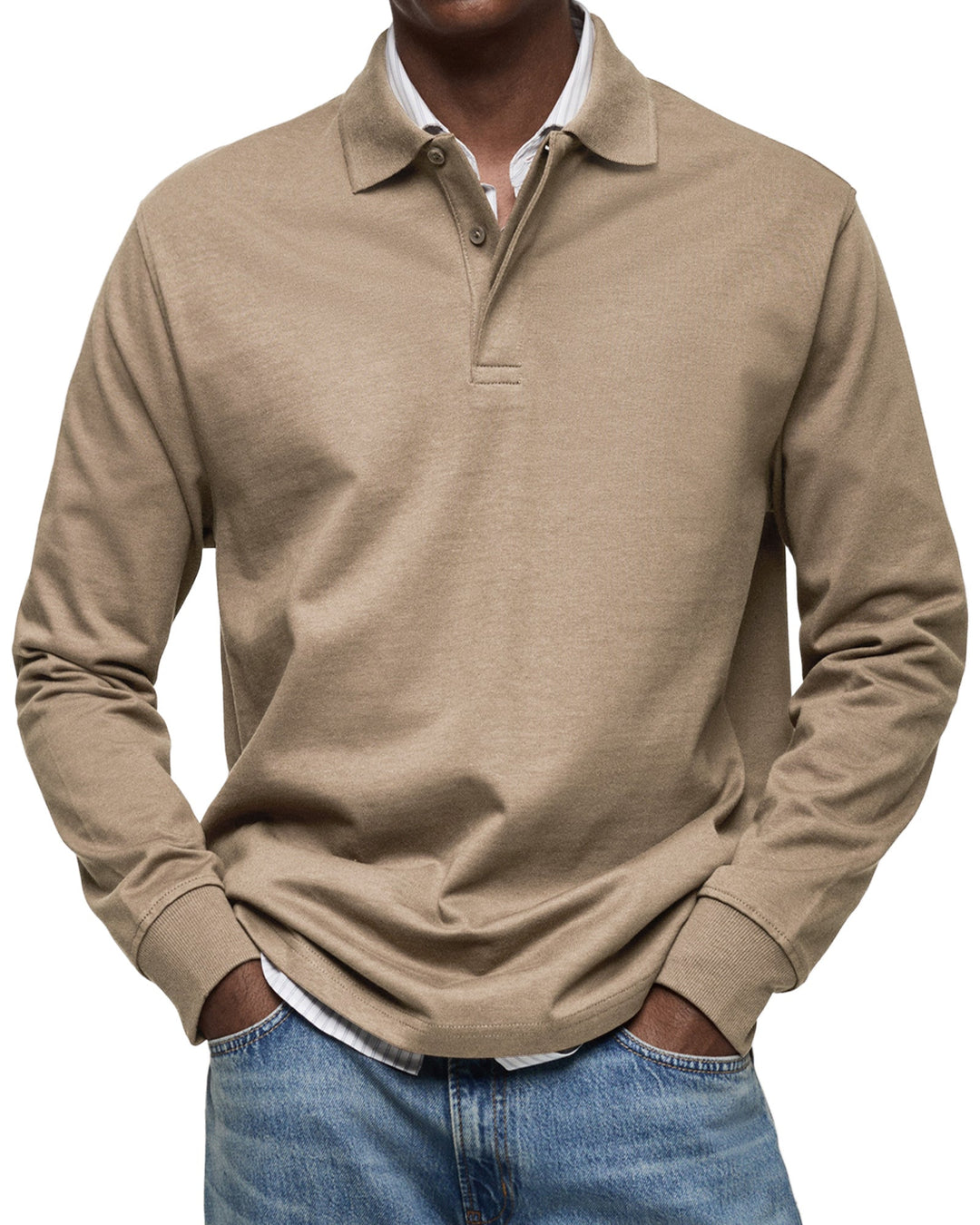 Savrani™ | Chemise polo décontractée à manches longues