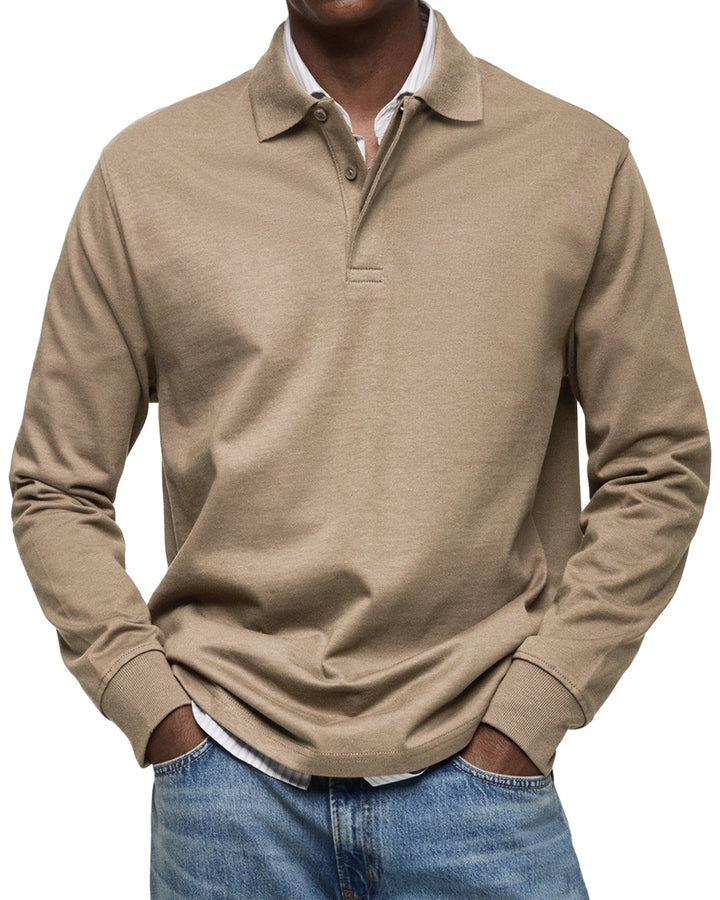 Stephane | POLO LUXE À MANCHES LONGUES