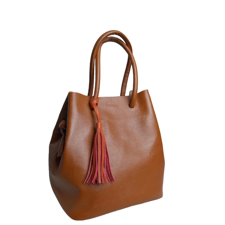 Sac à main en cuir pour femmes Brigitte Miel
