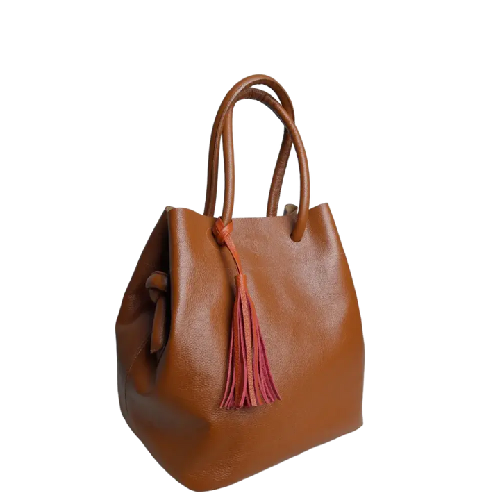 Sac à main en cuir pour femmes Brigitte Miel
