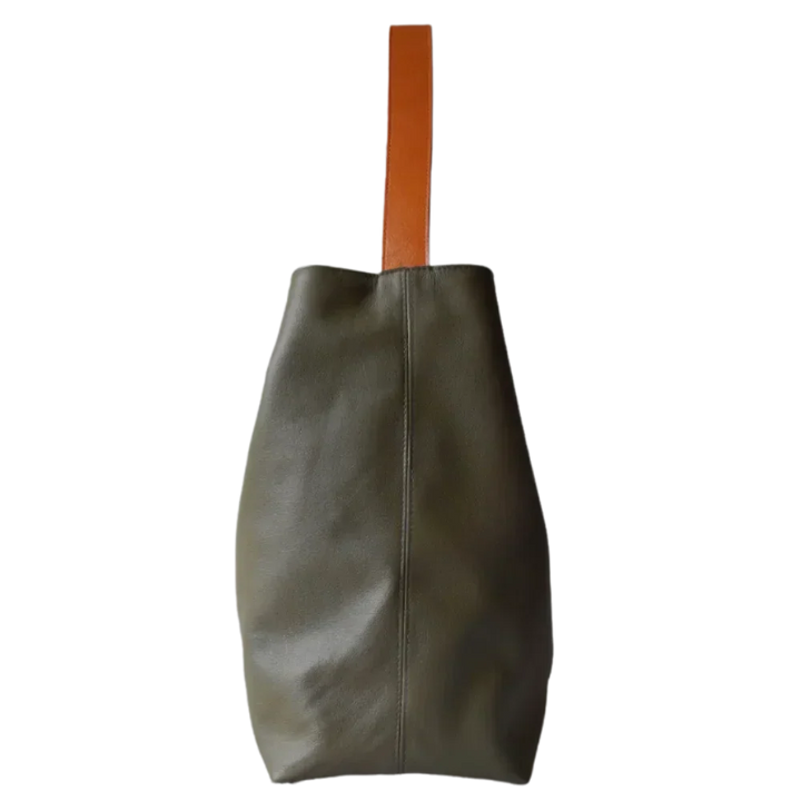 Sac à main en cuir pour femmes Serenity vert olive