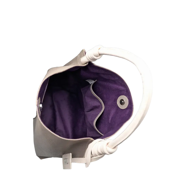 Sac à main en cuir taupe Fernanda pour femmes