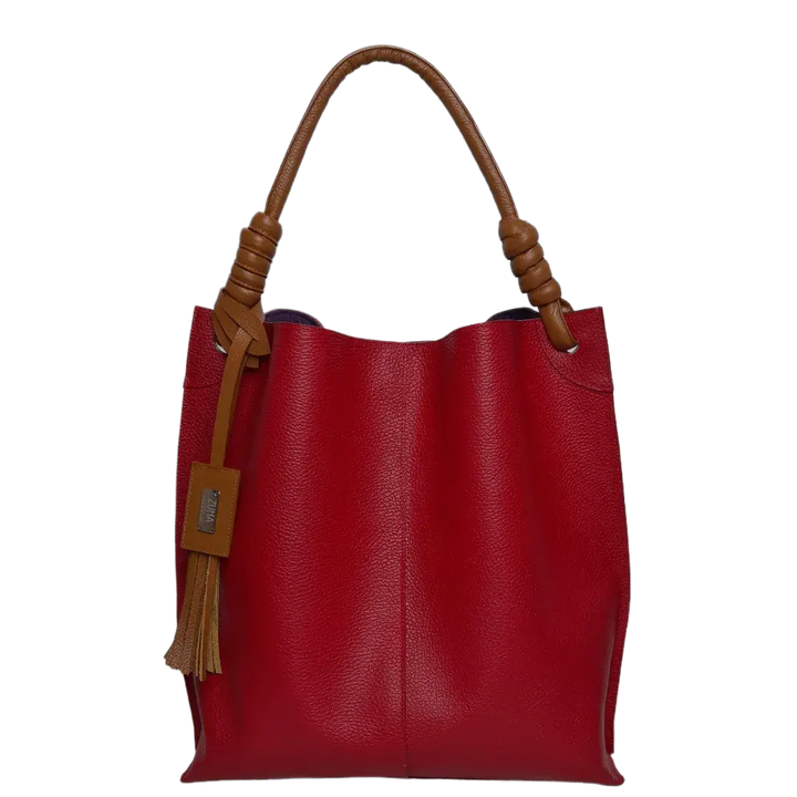 Sac à main en cuir rouge Fernanda pour femmes