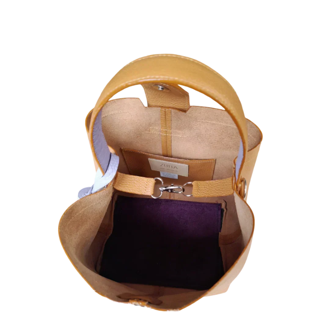 Sac à main en cuir brun clair pour femmes Lucia Kleine