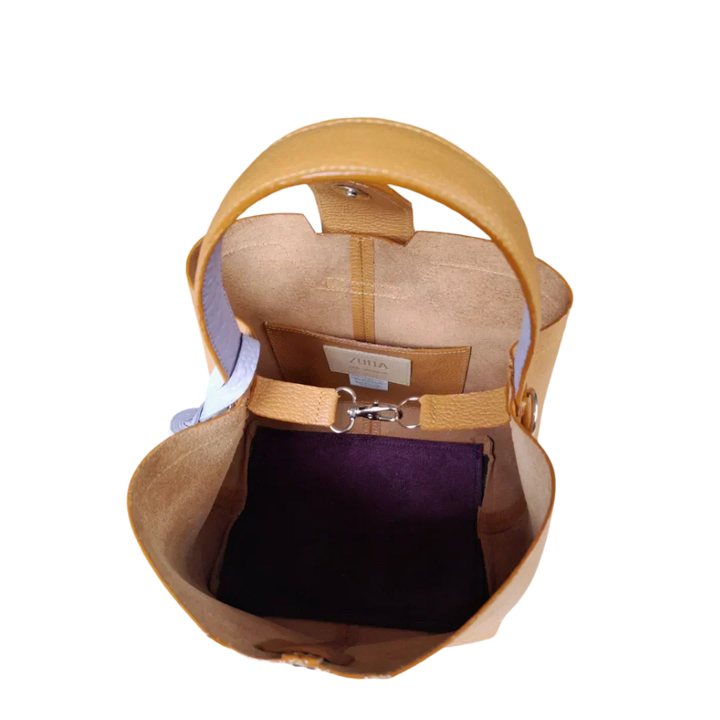 Sac à main en cuir brun clair pour femmes Lucia Kleine