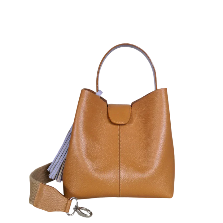 Sac à main en cuir brun clair pour femmes Lucia Kleine