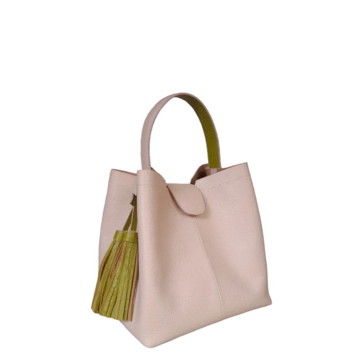 Lucia Nude Petite Sac en Cuir pour Femmes