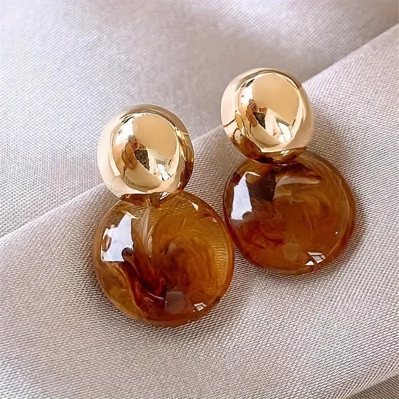 Boucles d'oreilles goutte Amber d'Aurélie | Or