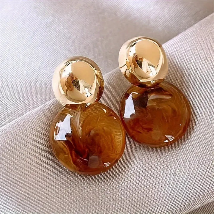 Boucles d'oreilles goutte Amber d'Aurélie | Or