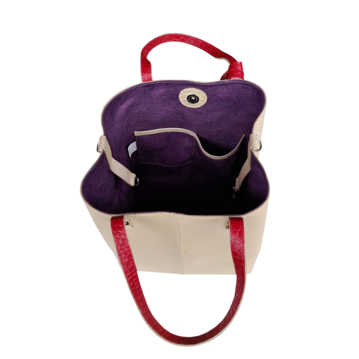 Sac à main pour femmes Giulia Anaconda en or-pouzzolane