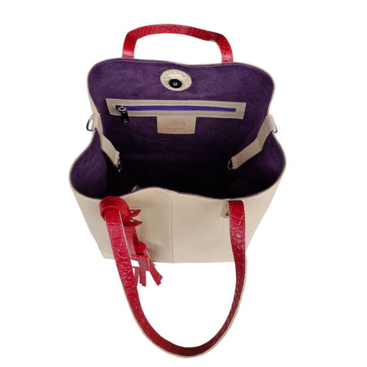 Sac à main pour femmes Giulia Anaconda en or-pouzzolane