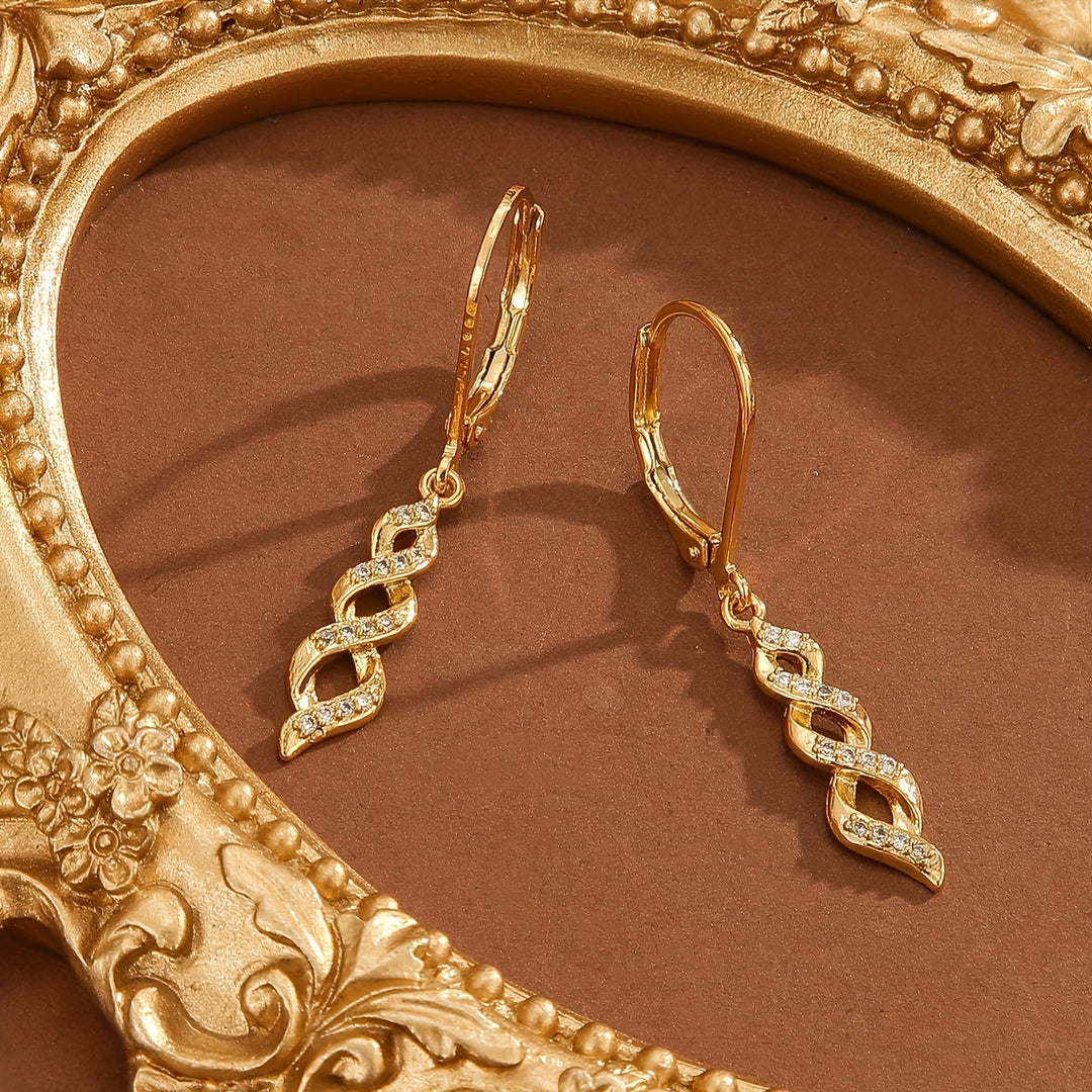 Boucles d'oreilles Shimmer Twist Ava | Or