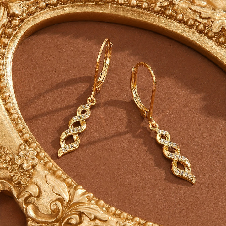 Boucles d'oreilles Shimmer Twist Ava | Or