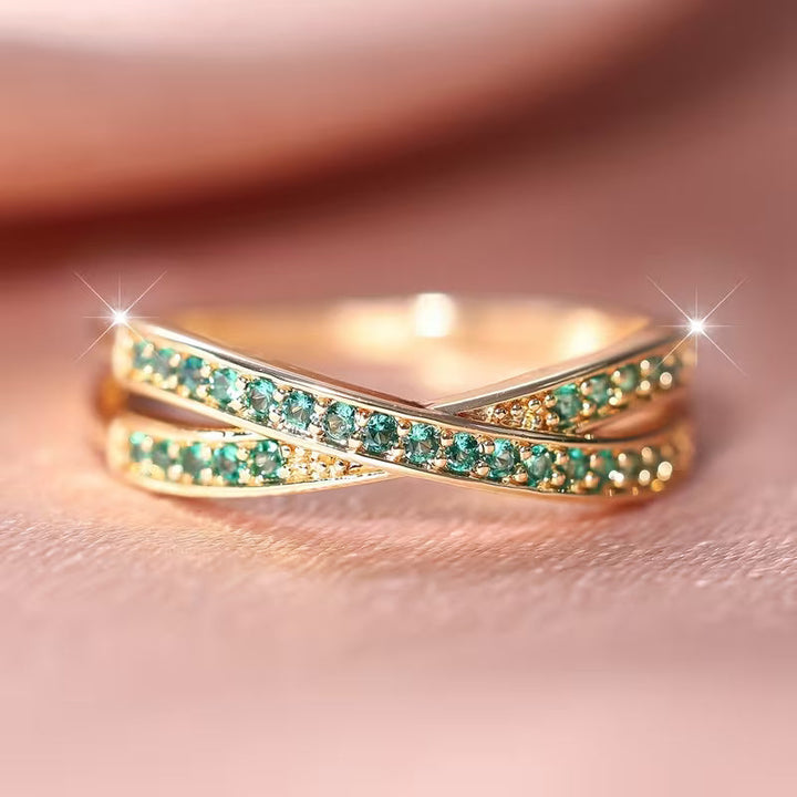 Bague Émeraude Flow | Or
