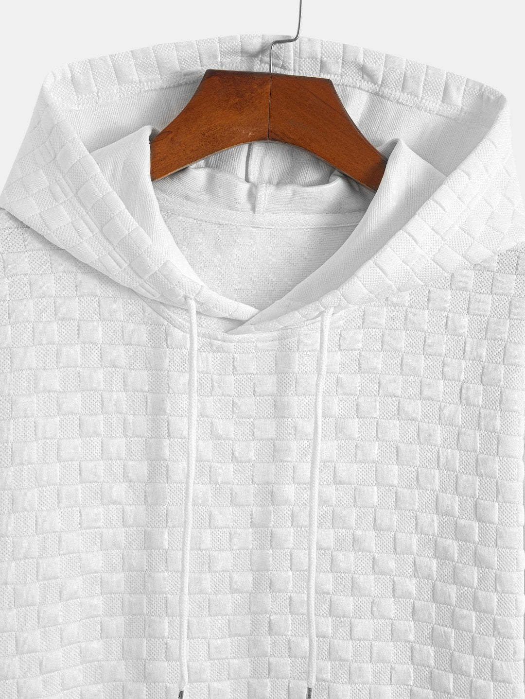Sweat à capuche à ourlet en jacquard à damier <tc>T-Shirt</tc> &amp; Jacquard à damier <tc>S</tc>horts