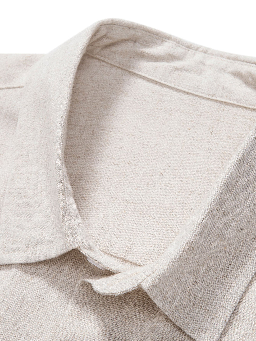 Chemise boutonnée en mélange de lin et de rayonne