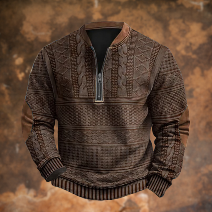 Philippe™ | Pull en maille avec demi-zip