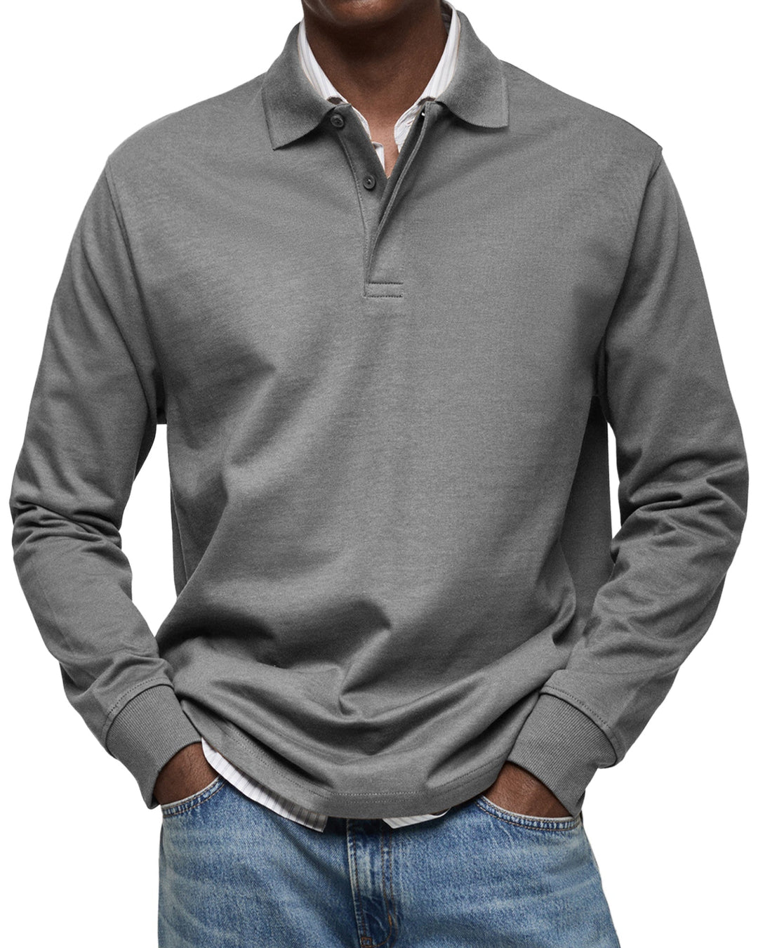 Savrani™ | Chemise polo décontractée à manches longues