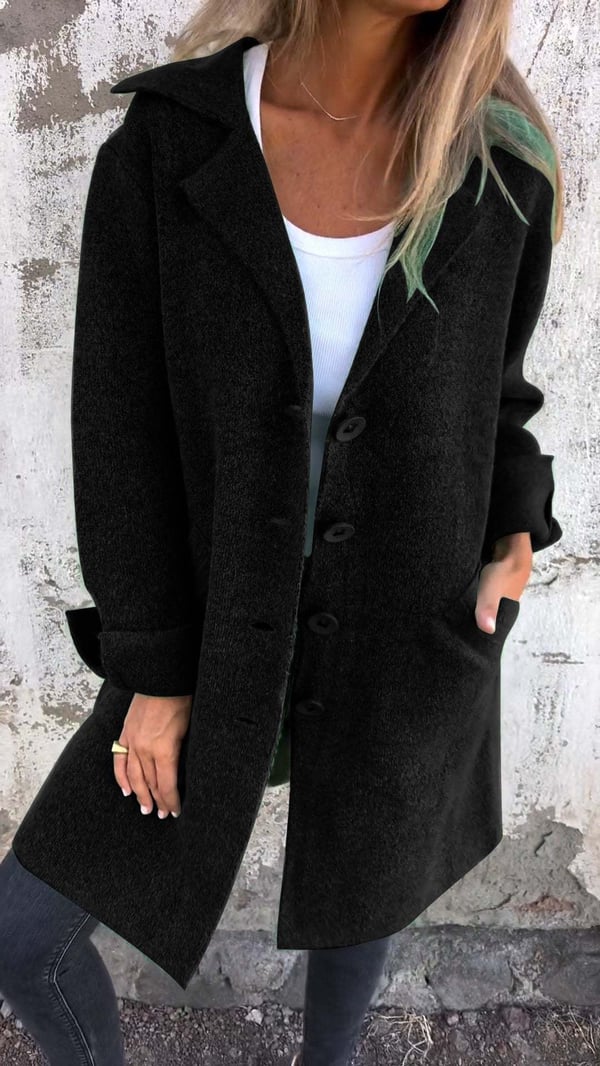 Teni™ | Manteau Long Casual Élégant avec Poches Pratiques