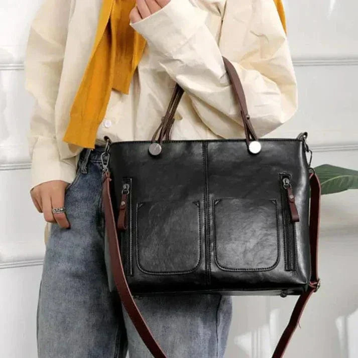 Sac à bandoulière en cuir vintage élégant