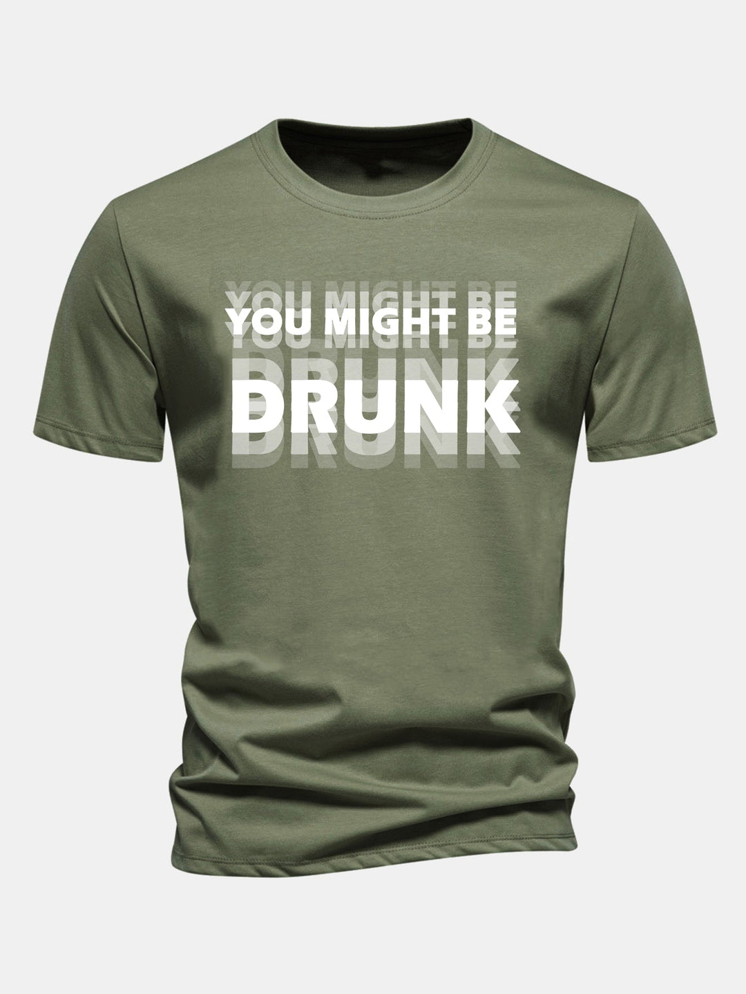 T-shirt en coton Regular Fit avec imprimé You Might Be Drunk