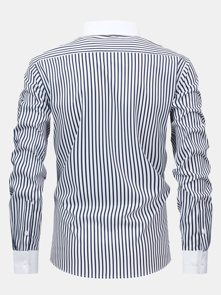 Chemise Winchester rayée infroissable & Pantalon fuselé slim fit
