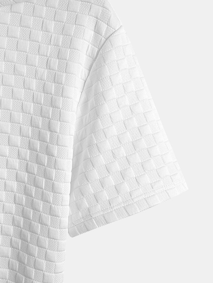 Sweat à capuche à ourlet en jacquard à damier <tc>T-Shirt</tc> &amp; Jacquard à damier <tc>S</tc>horts