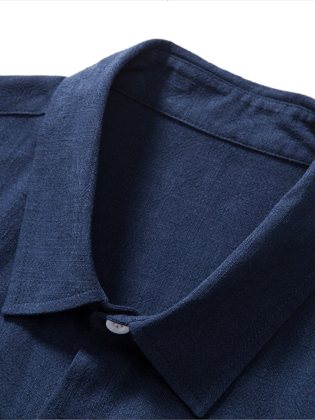 Chemise boutonnée en mélange de lin et de rayonne