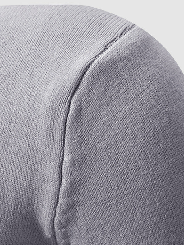 Pull à col zippé quart uni pour homme