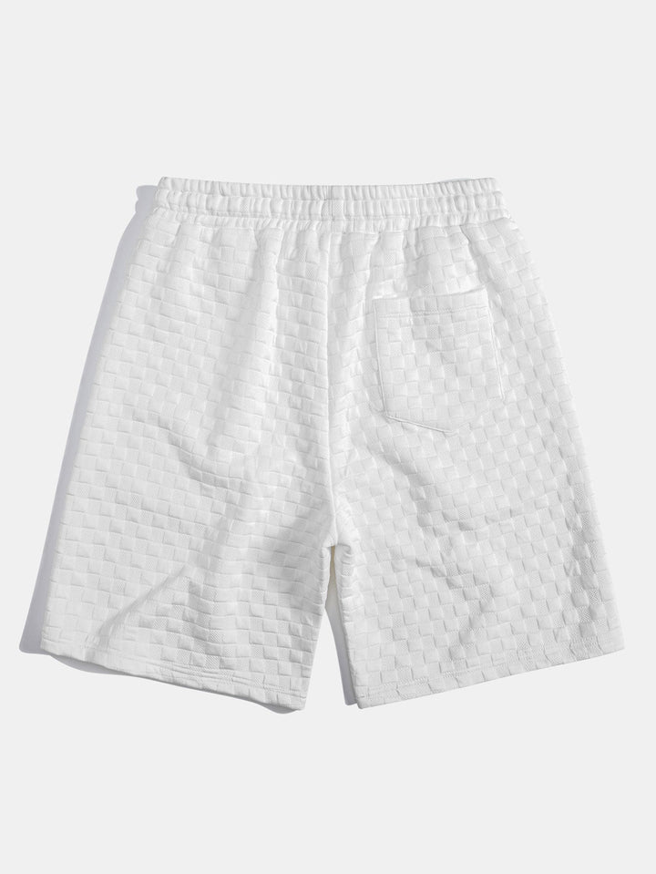 Sweat à capuche à ourlet en jacquard à damier <tc>T-Shirt</tc> &amp; Jacquard à damier <tc>S</tc>horts
