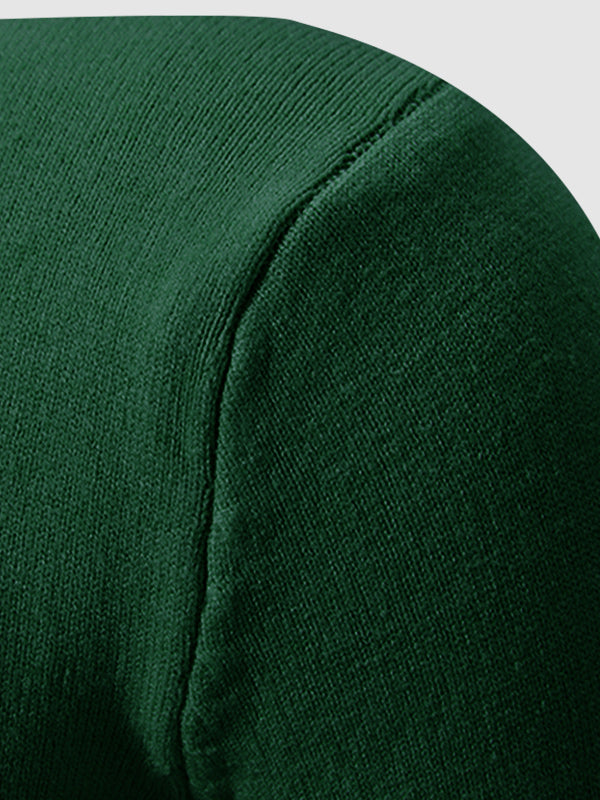 Pull à col zippé quart uni pour homme