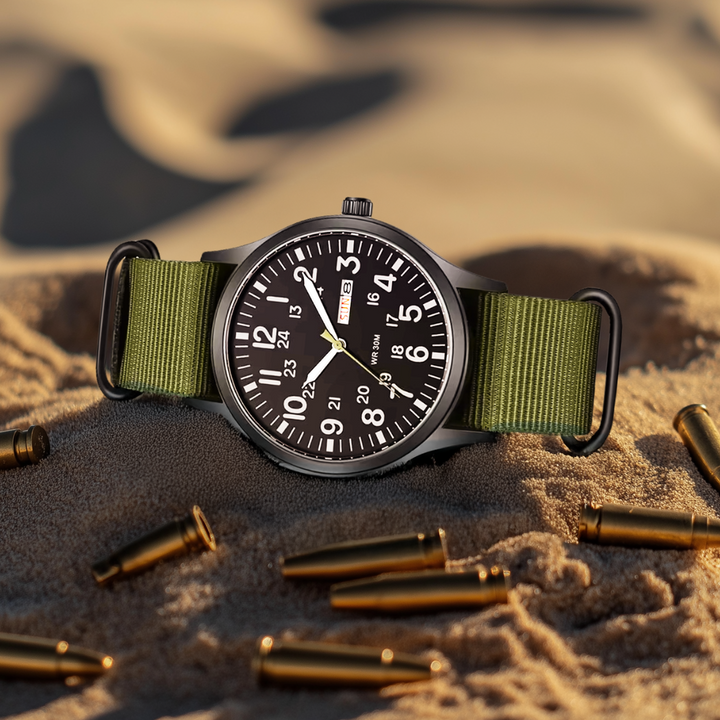 Montre de terrain durable