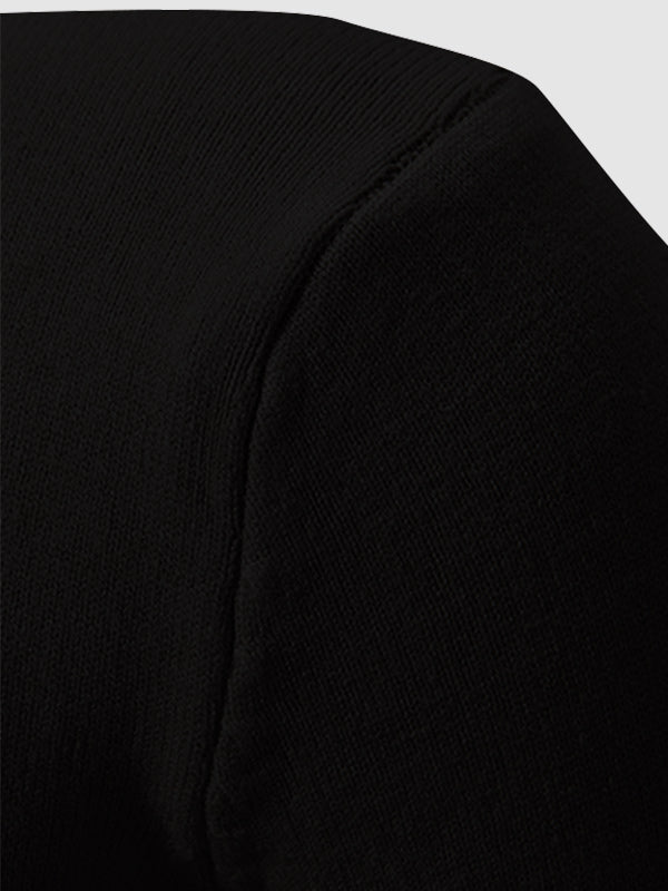 Pull à col zippé quart uni pour homme