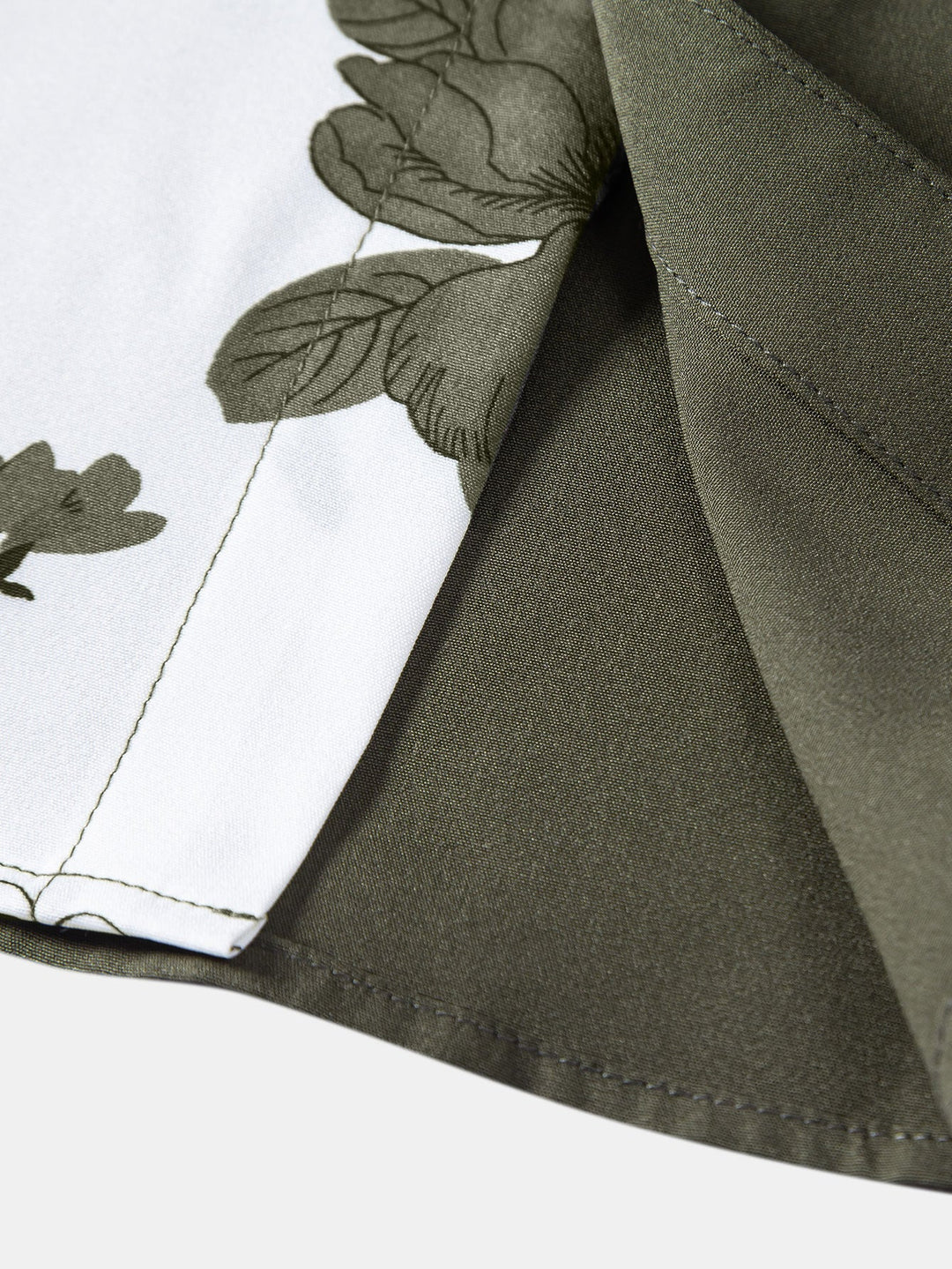 Chemise boutonnée à imprimé floral patchwork