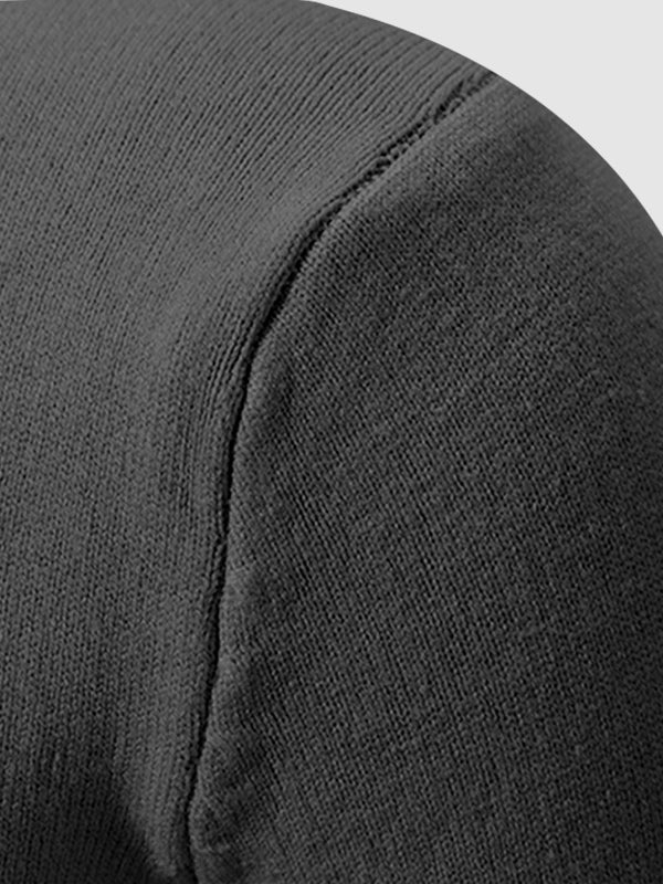Pull à col zippé quart uni pour homme