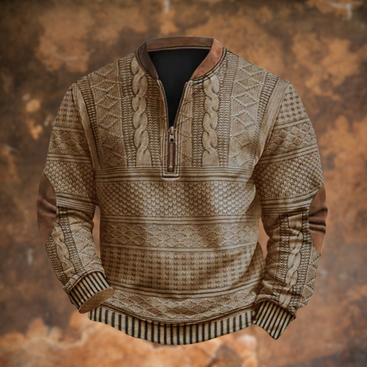 Philippe™ | Pull en maille avec demi-zip