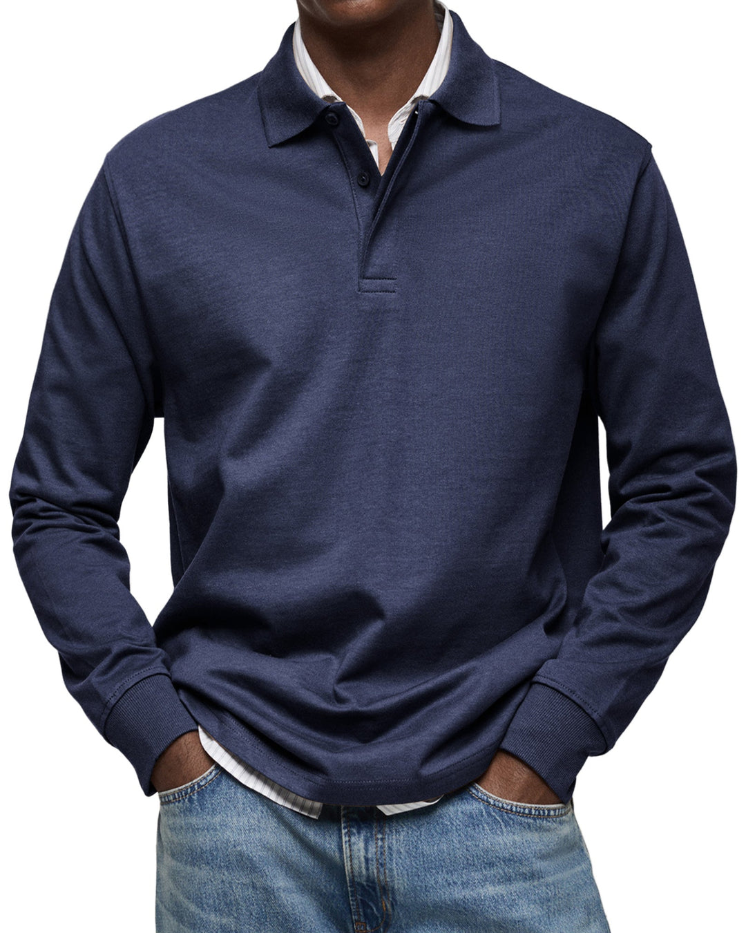 Savrani™ | Chemise polo décontractée à manches longues