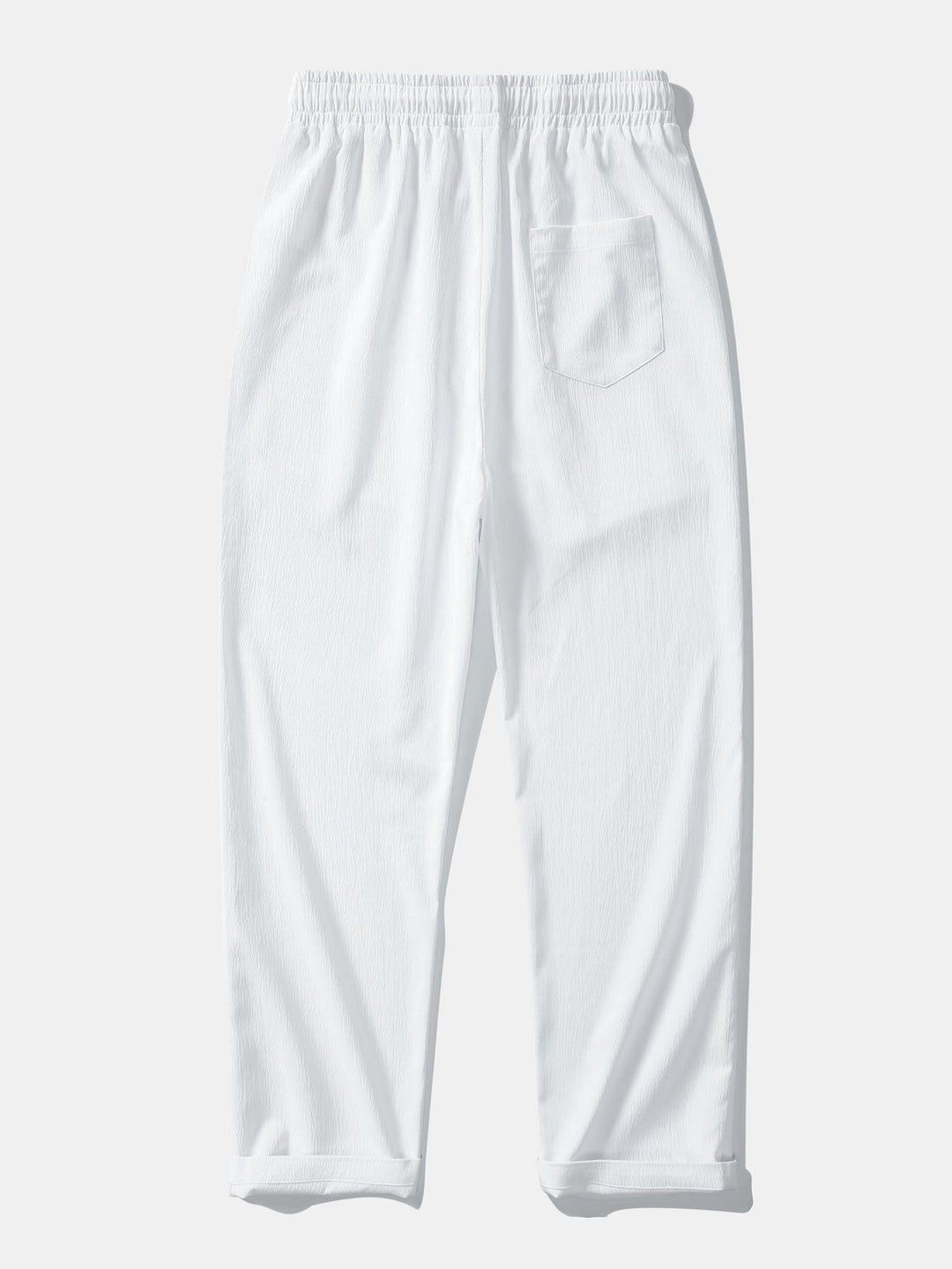 Chemise Cubaine en Jacquard Texturé & Pantalons Droits Texturés Anti-Rides