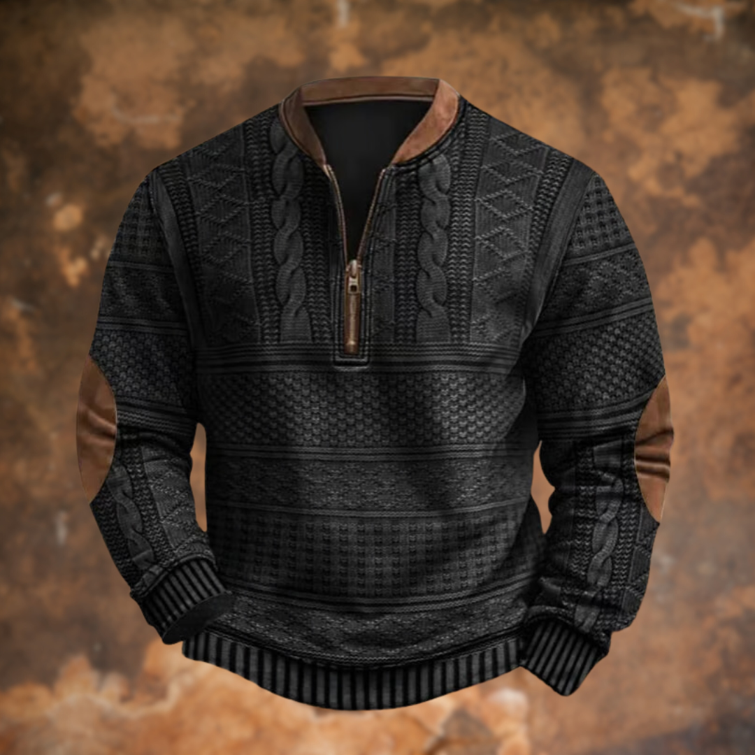 Philippe™ | Pull en maille avec demi-zip