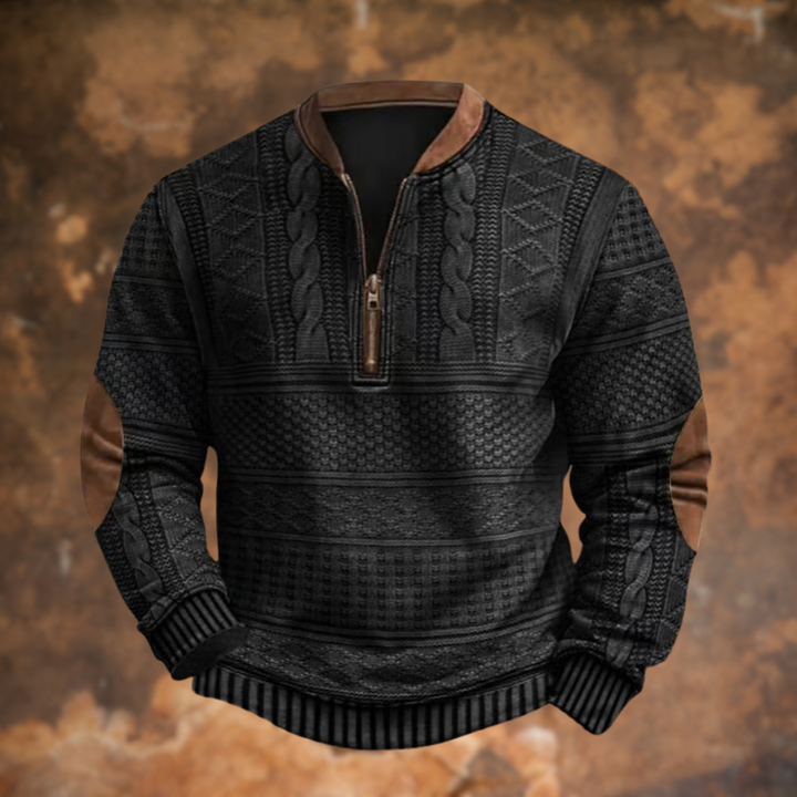 Philippe™ | Pull en maille avec demi-zip