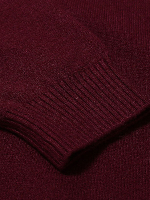 Pull à col roulé basique pour hommes
