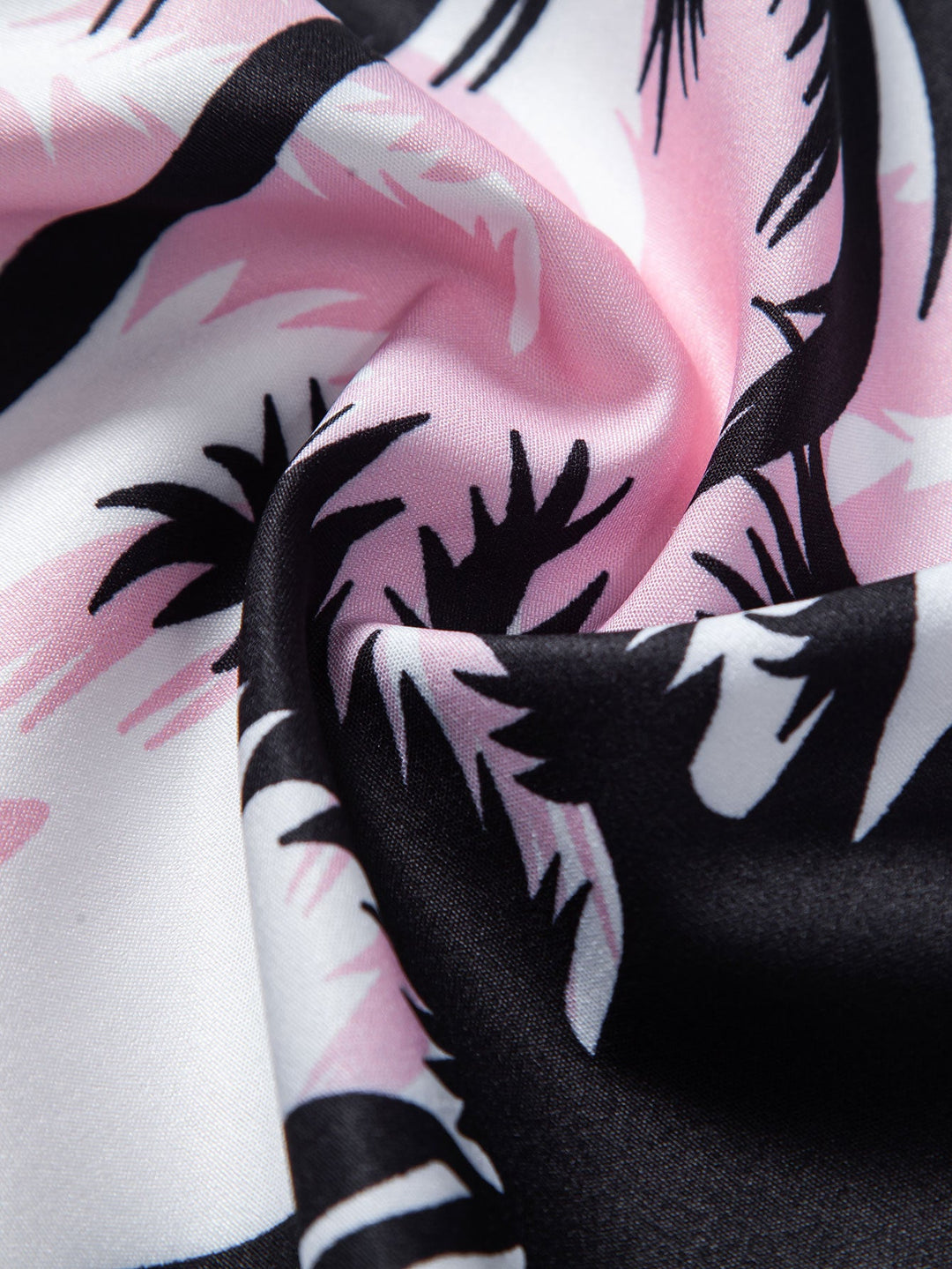 Palm Tree Imprimer Butt Up Shirts et Swim Shorts