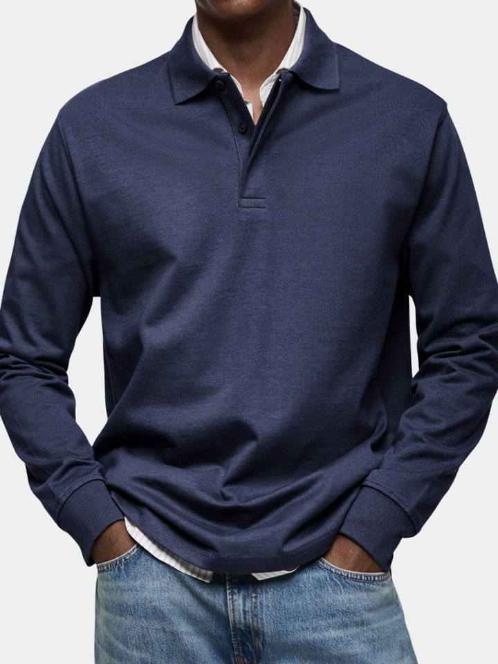 Stephane | POLO LUXE À MANCHES LONGUES