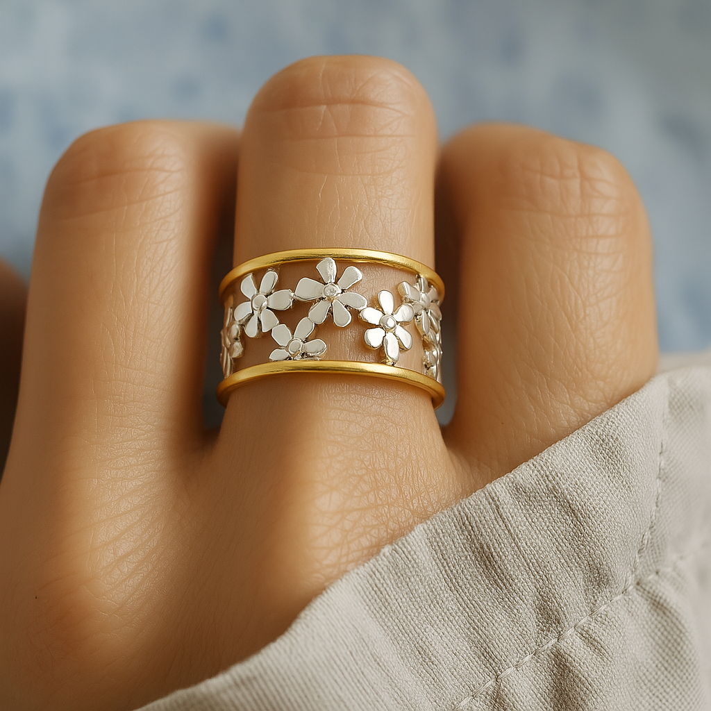 Luna™ | Bague Marguerite Créative et Élégante