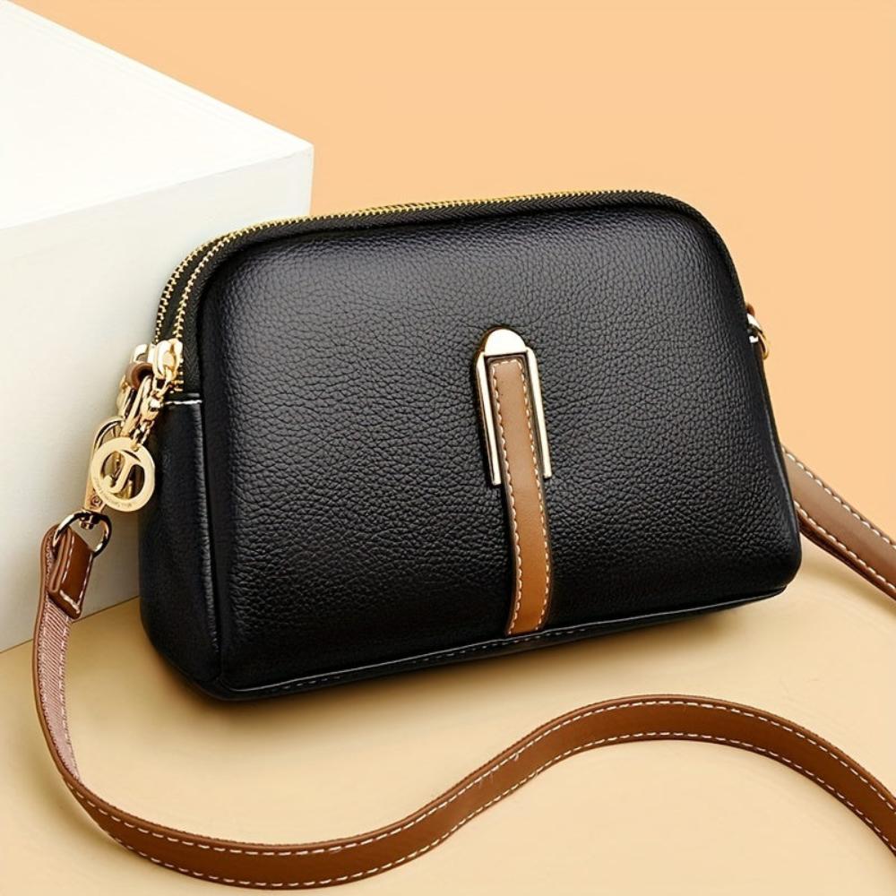 Sac à bandoulière Mila en cuir gaufré