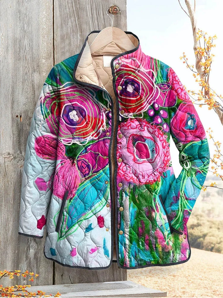 Veste Élégante Femme à Motif Floral