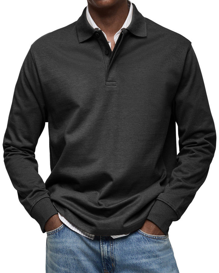 Savrani™ | Chemise polo décontractée à manches longues