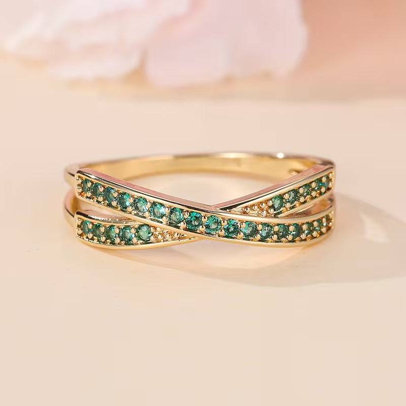 Bague Émeraude Flow | Or